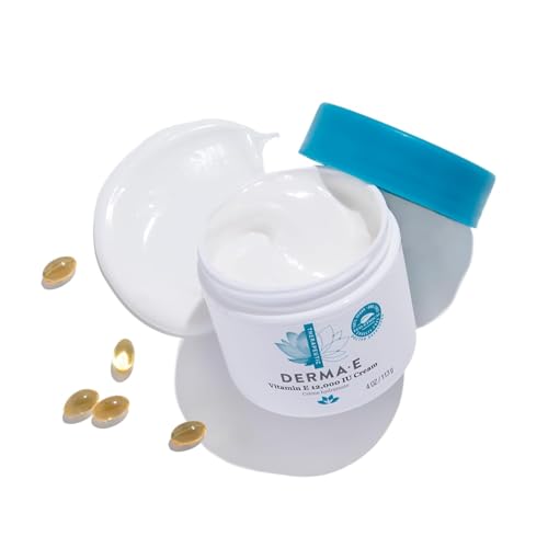 Derma E Vitamin E 12,000 IU All-in-One Moisturizer – Face, Hand & Body Cream (4 oz)