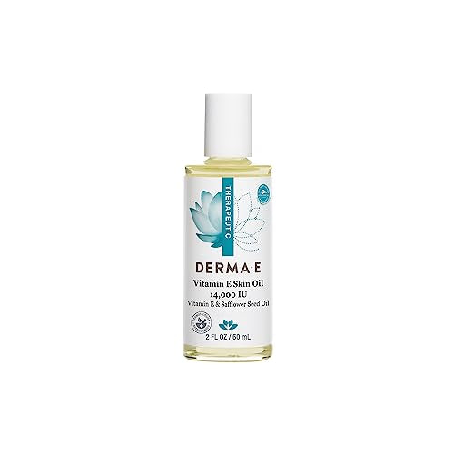 Derma E Vitamin E Skin Oil 14,000 IU – Fragrance-Free Face Oil (2 fl oz)